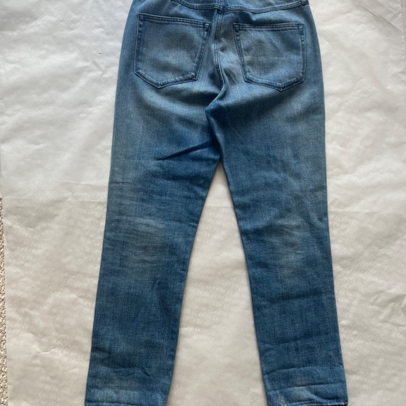 3X1 BLUE RIPPED RELAXED SABINA GIRLFRIEND BRONX MID RISE LOOSE FIT JEANS 28 - Picture 5 of 9